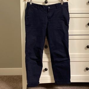 Navy blue girlfriend khaki pant